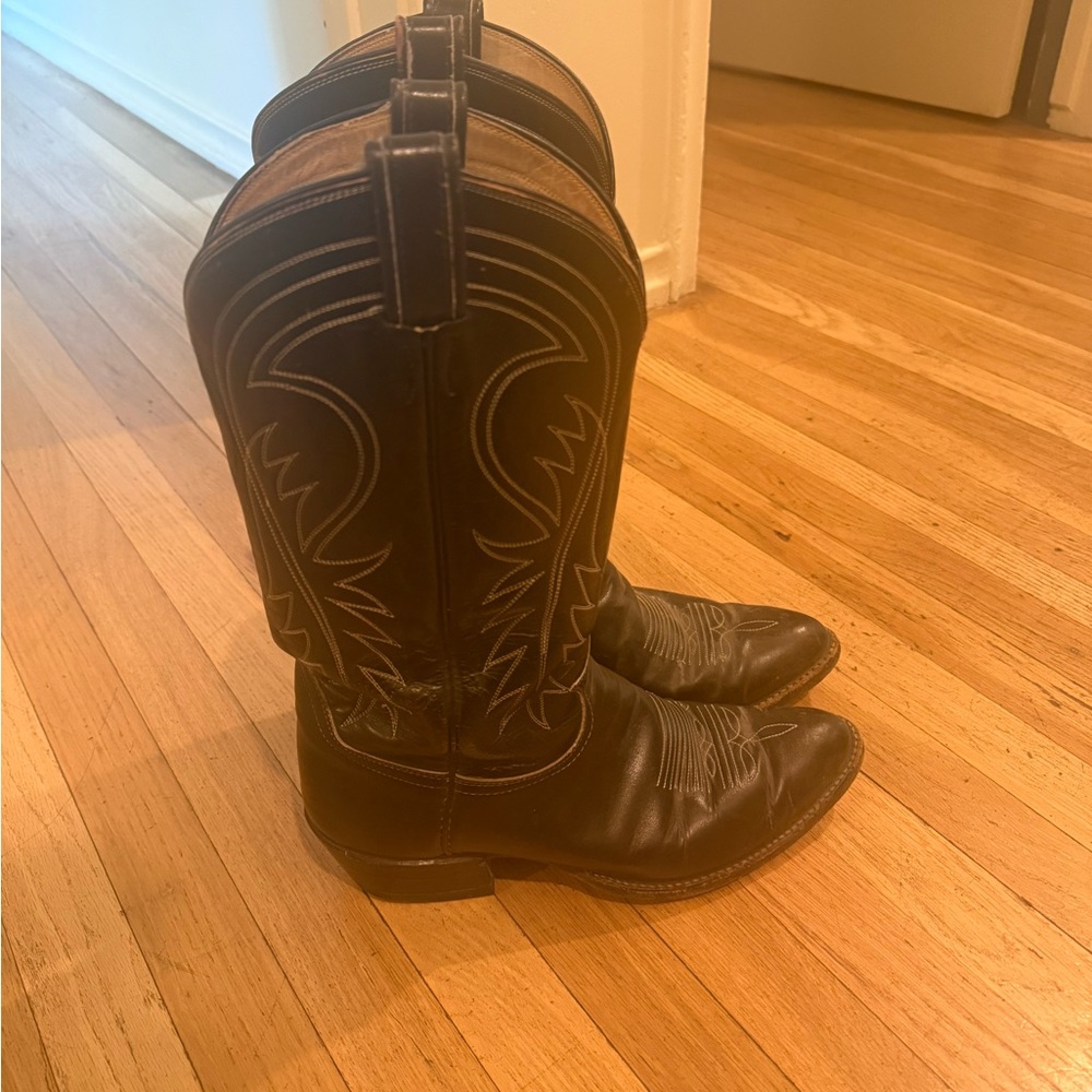Classic Men's Brown Western Cowboy Boots